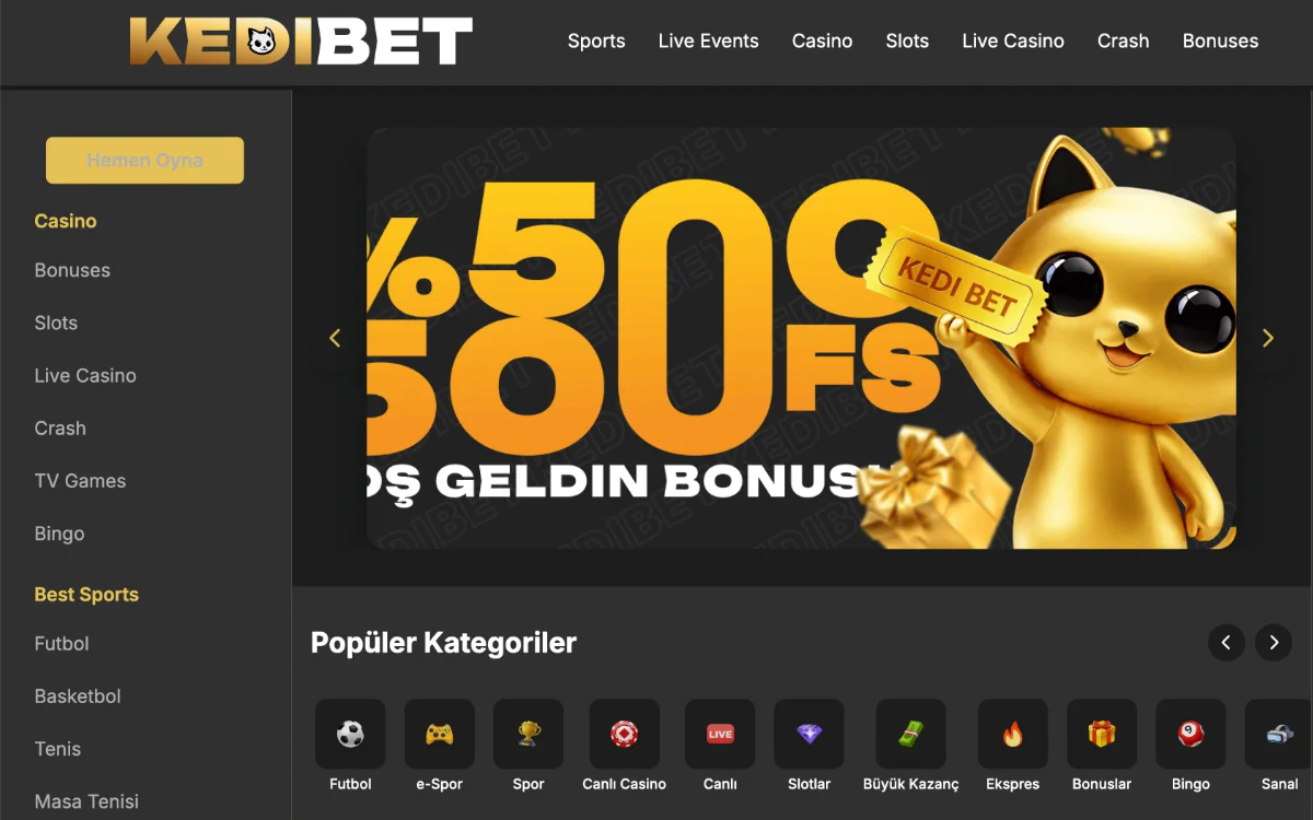 Скриншот главной страницы Kedi Partners