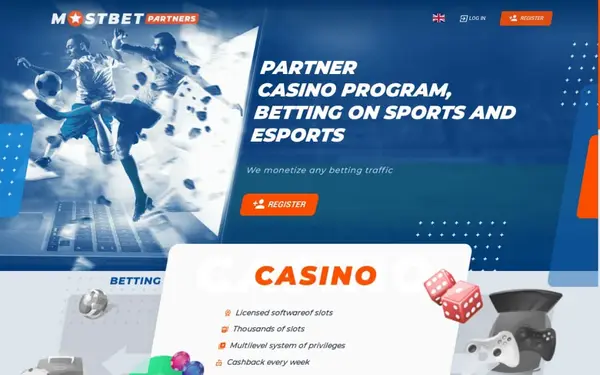 Mostbet Partners — скриншот