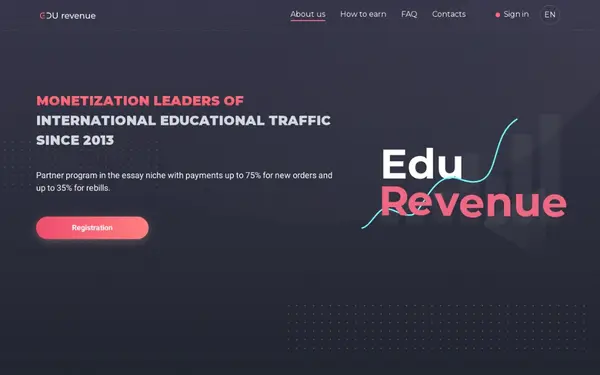 Edu-revenue.com — скриншот