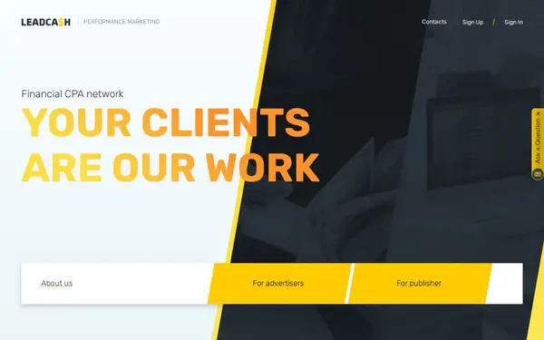 Lead-cash.com — скриншот