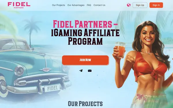 Fidel.partners — скриншот